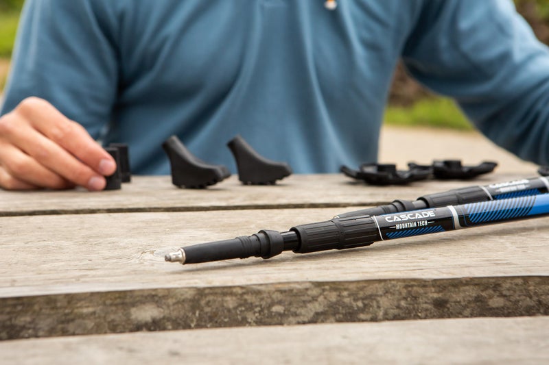 Cascade Mountain Tech Trekking Poles, Twist Blue EVA , One Size - Image 2